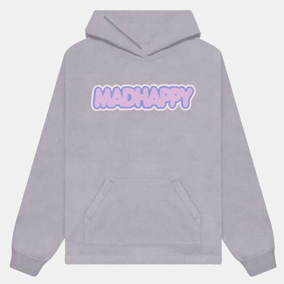 MADHAPPY w/ Tags Grey & Purple Bubblegum Universal Hoodie (M) - Picture 1 of 4